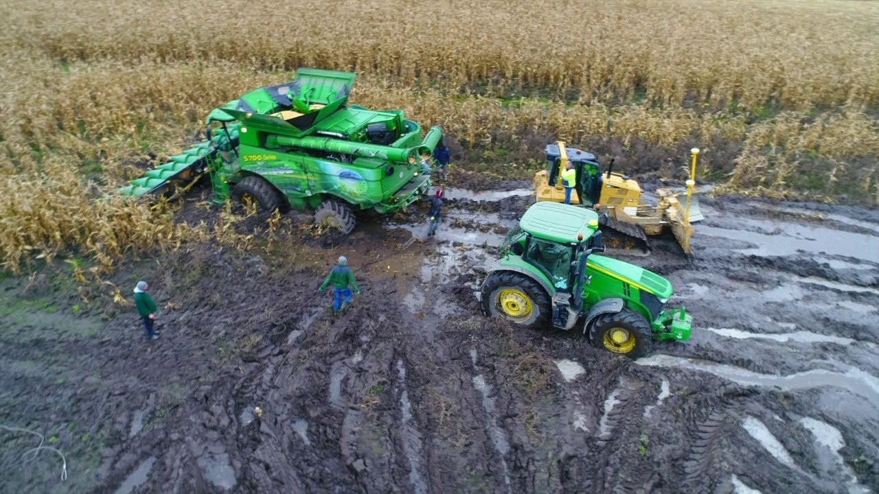 GR Lewandowscy   John Deere S700 Testy Agro Sieć Ciężki zbi&oacute;r kukurydzy