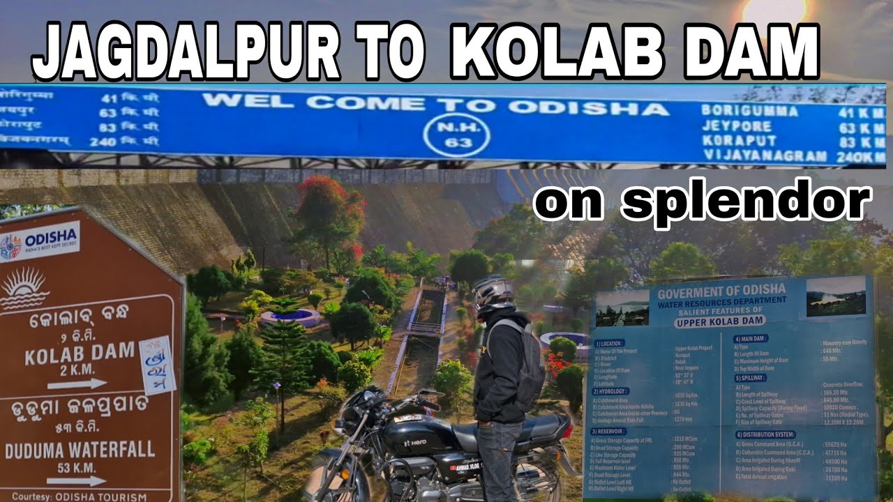 📍Jagdalpur to Kolab Dam Ride on Splendor🚀 | Odisha Road Trip Vlog | Scenic Views & Travel Journey📹