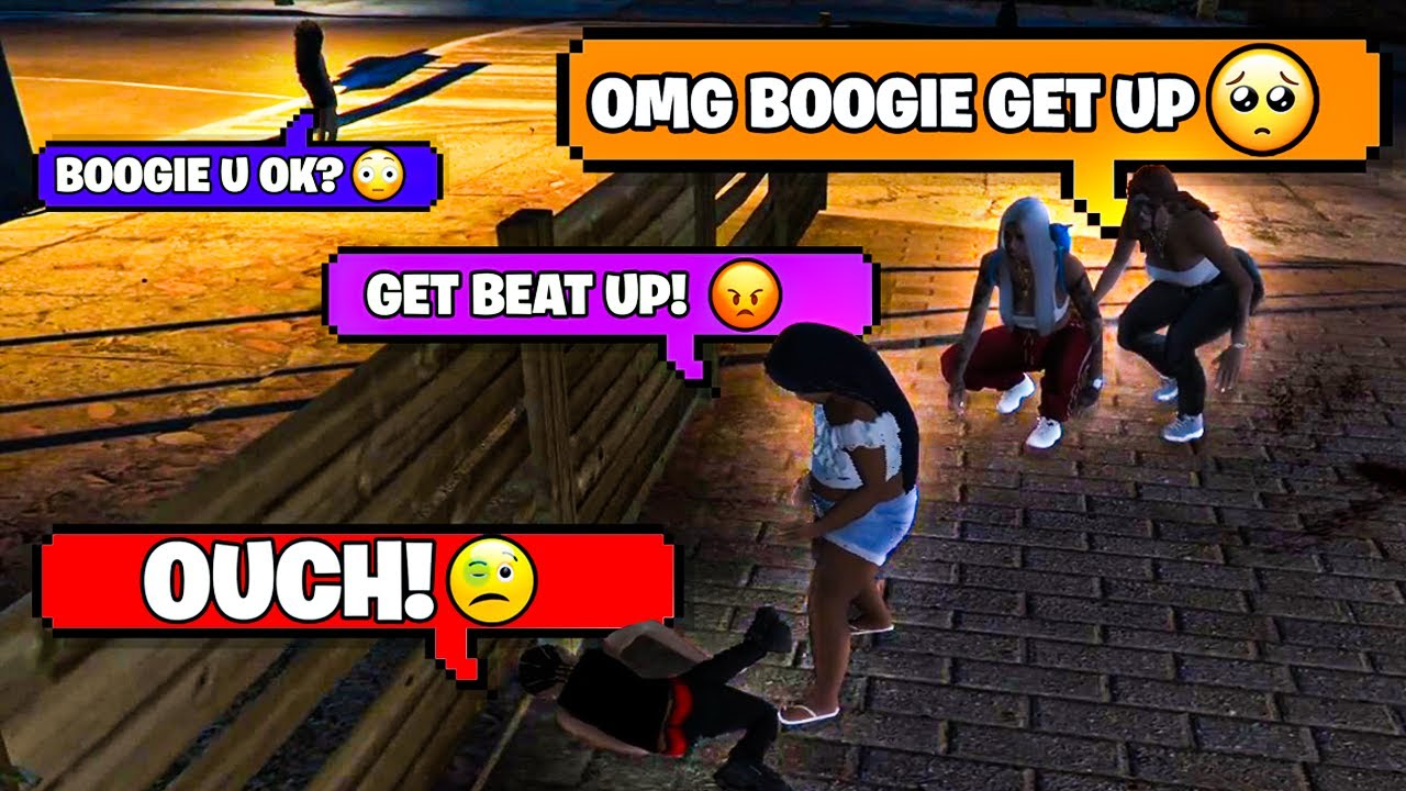 🤣BOOGIE HUGE GIRLFRIEND BEATS HIM UP! (GTA RP FUNNY MOMENTS) PT. 28