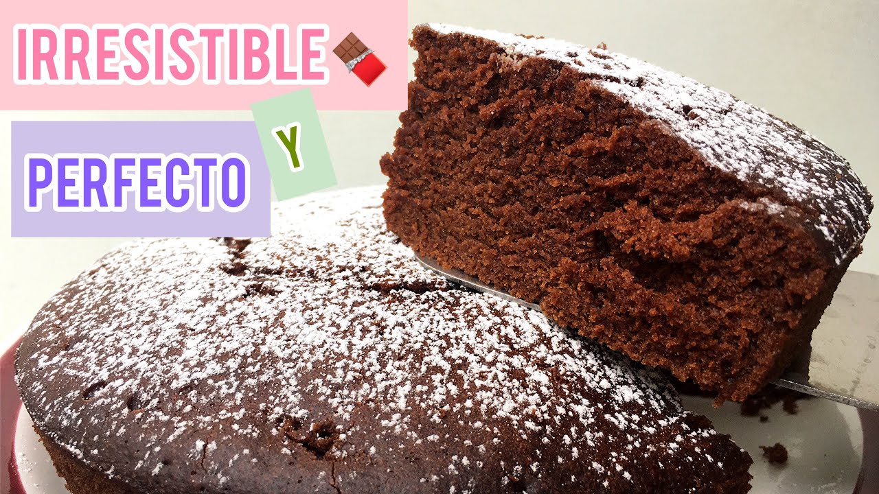 Bizcocho de chocolate (SIN HORNO,SIN BATIDORA muy ESPONJOSO) Receta Fácil y Rápida *con mucho amor