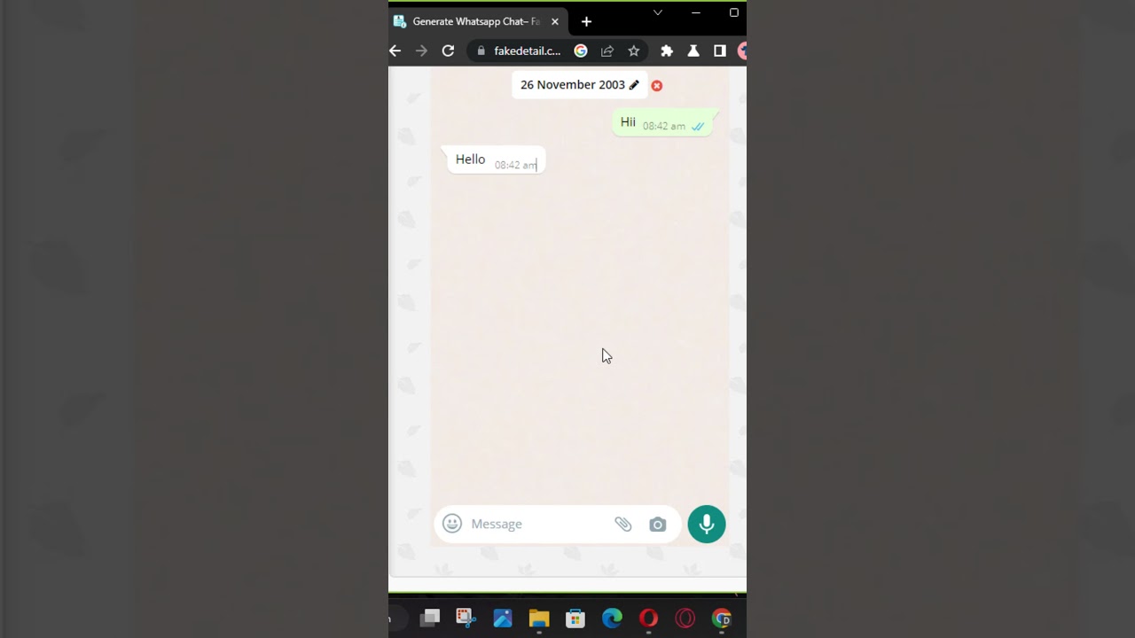 Создавайте поддельные чаты WhatsApp, которые выглядят как настоящие 😮 #подделка #whatsapp #чат #w...