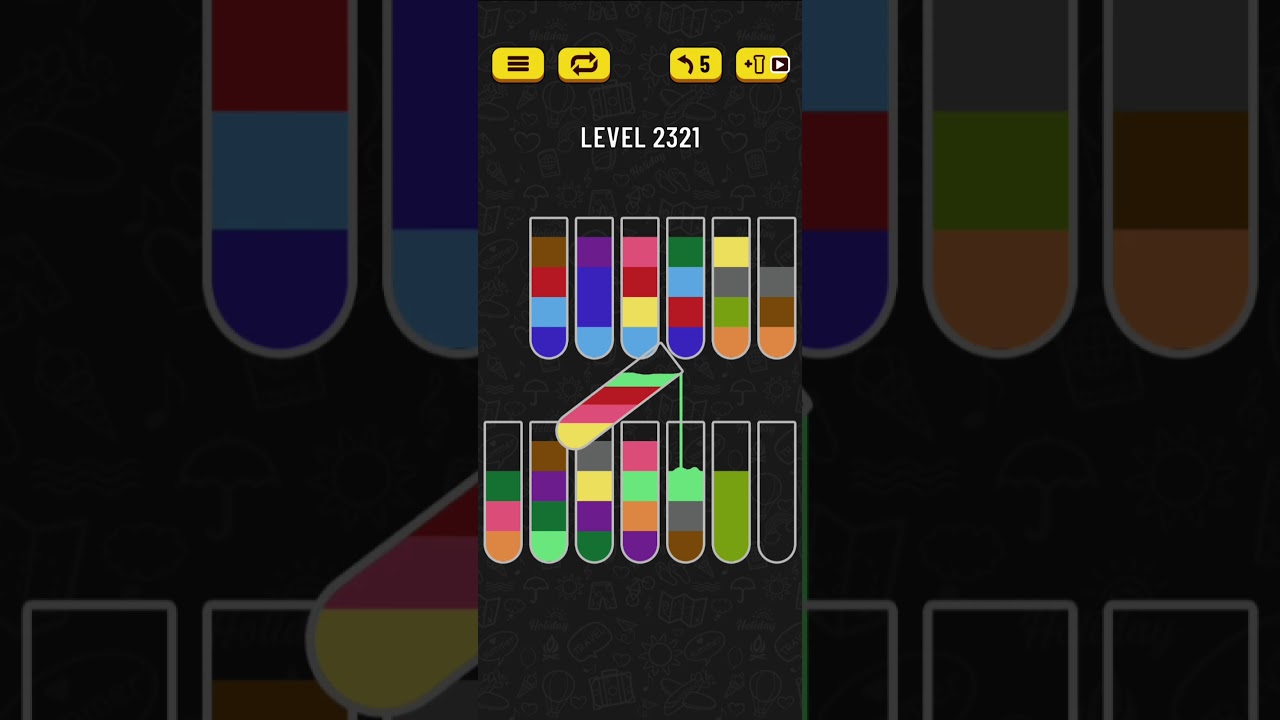Water sort puzzle level 2321