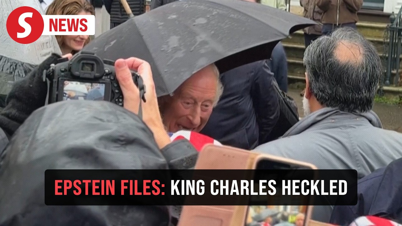 King Charles heckled over former Prince Andrew's Epstein ties