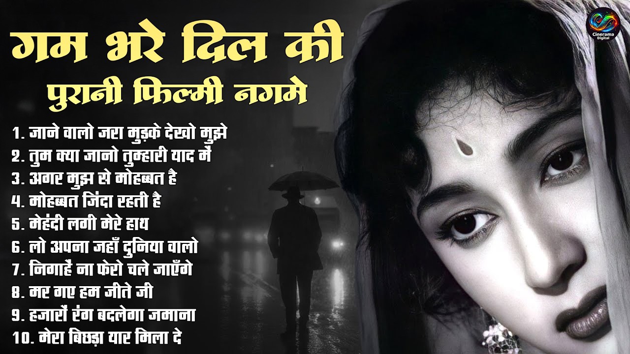गम भरे दिल कीपुरानी फिल्मी नगमे |  जाने वालो जरा मुड़के देखो मुझे | Old Is Gold Filmi Hit Sad Songs