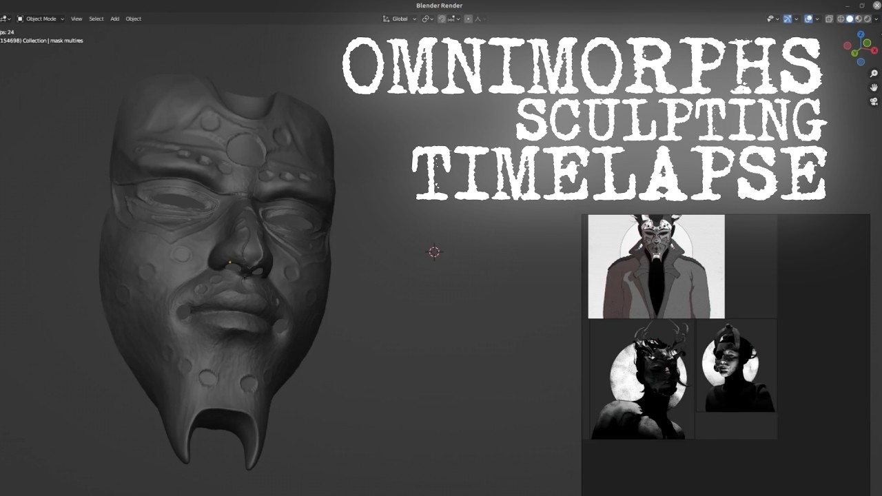 omnimorph mask sculpting timelapse