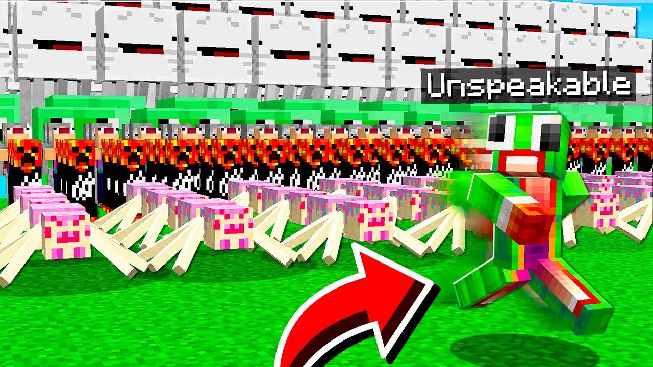 UNSPEAKABLE vs 500 WORLD'S FUNNIEST MOBS!