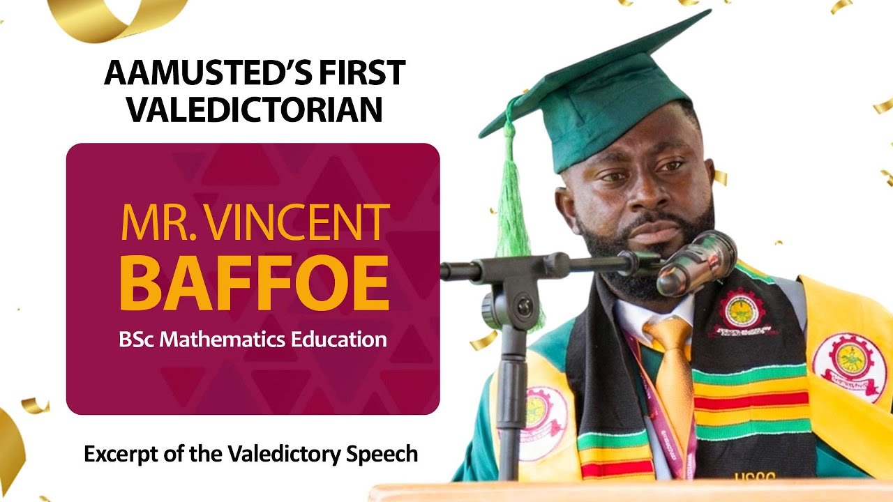 Valedictorian to AAMUSTED: You're refining raw potentials into skills, character, and competence...