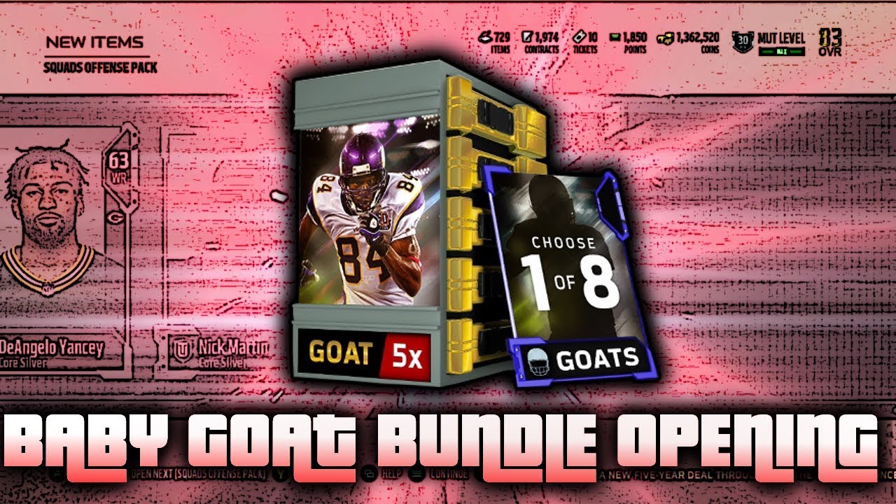 Baby Goat Bundle Opening - Madden 18 Ultimate Team