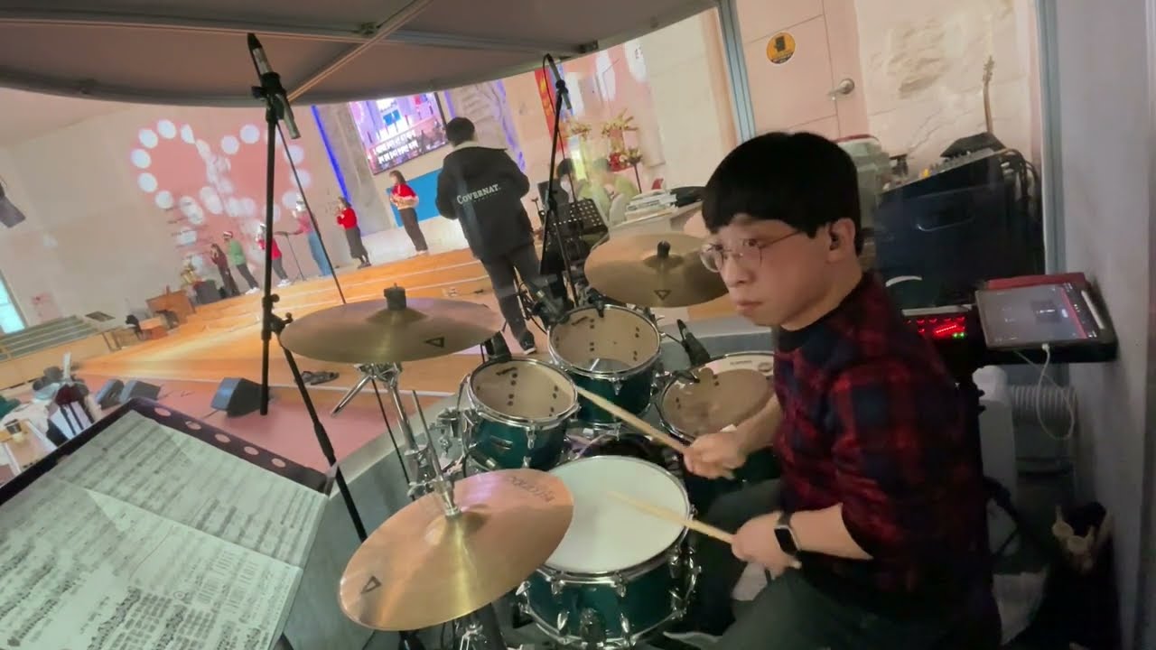 성탄절 찬양 드럼캠(축복의 통로, 참 반가운 신도여, 천사들의 노래가) 2022.12.25.
