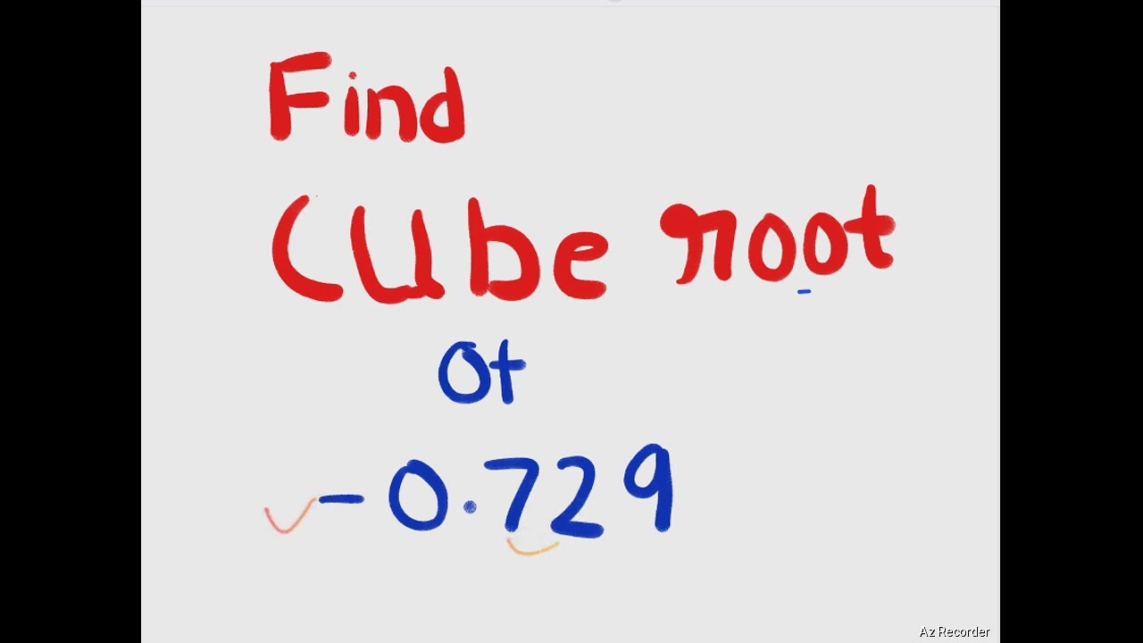 decimal cube root s?no problem