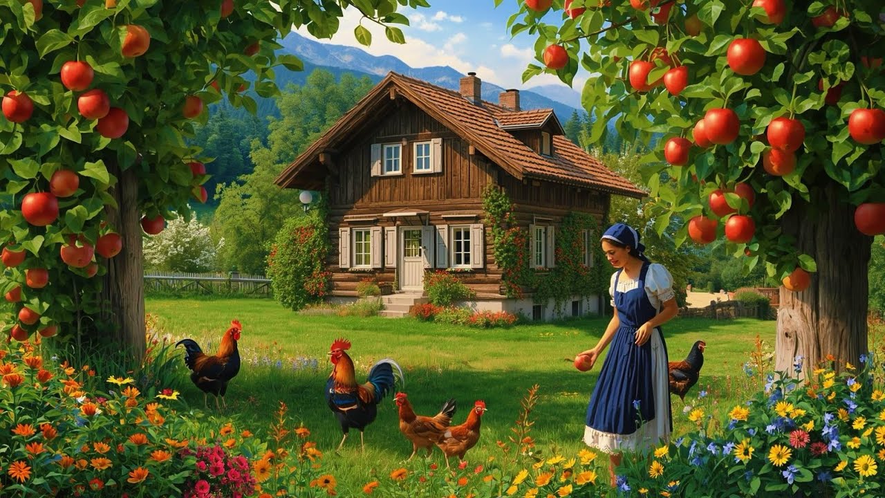 Сбор клубники на швейцарской ферме🇨🇭Деревенская местность Швейцарии _ Rikon im Tösstal