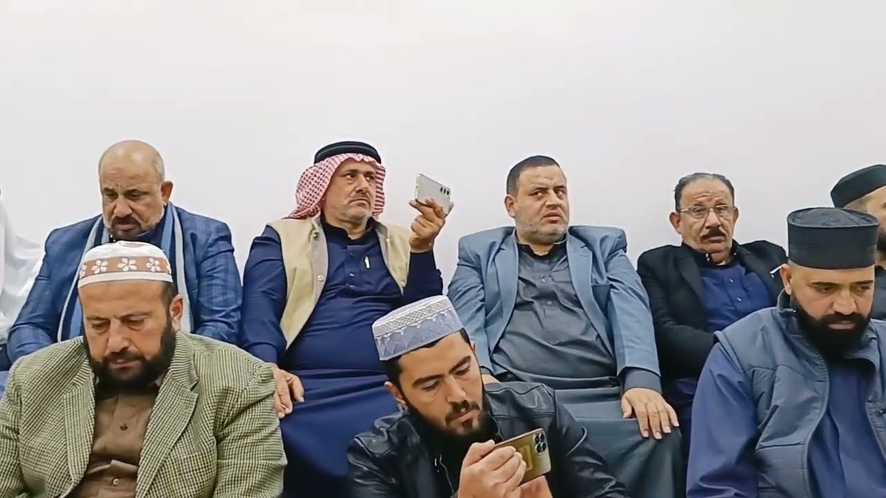 مجلس ذكر في دار الشيخ عبد الوهاب في مدينة الرمادي بحضور شيخ الطريقة الناظمية المحمدية
