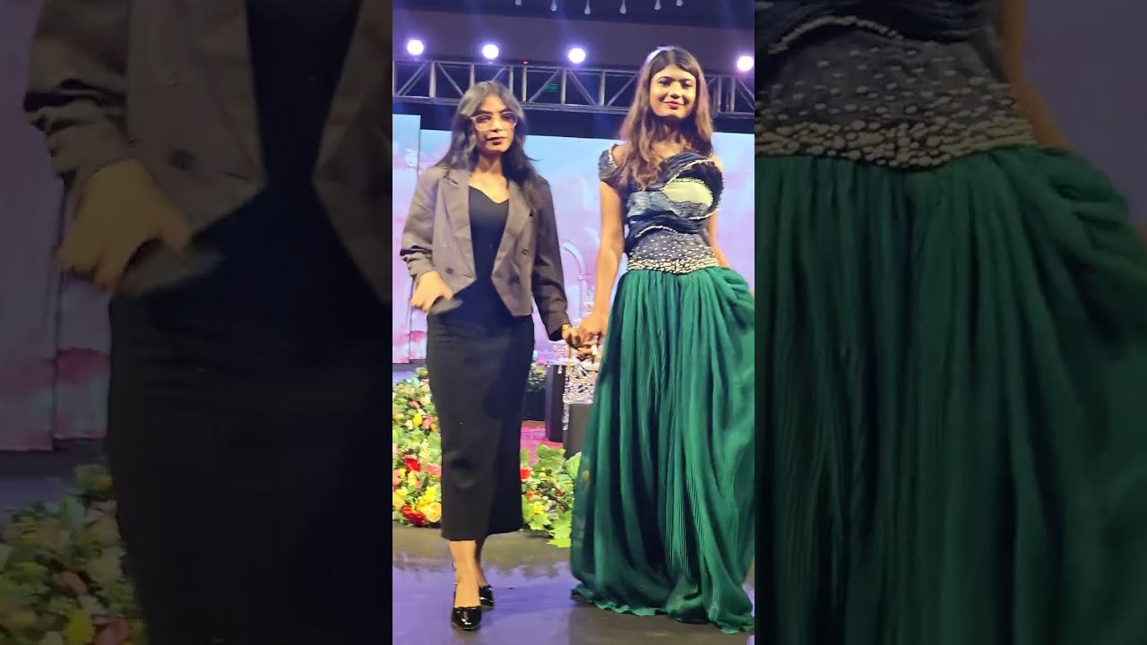 When nature walks the runway Swarnam vastra  Designed by NSTI  Indore  FDT  #SkillIndia #nstiwindore