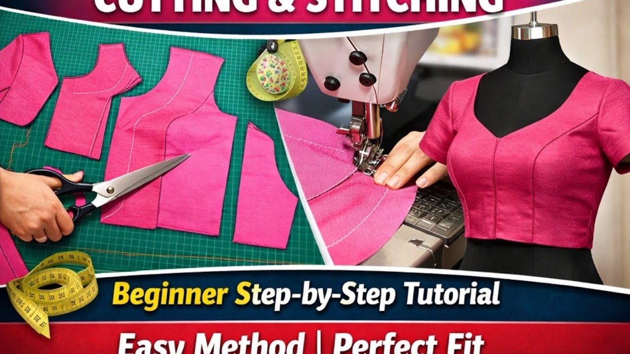 Princess Cut Blouse Cutting & Stitching Easy Method | #princesscutblouse#skdesigner