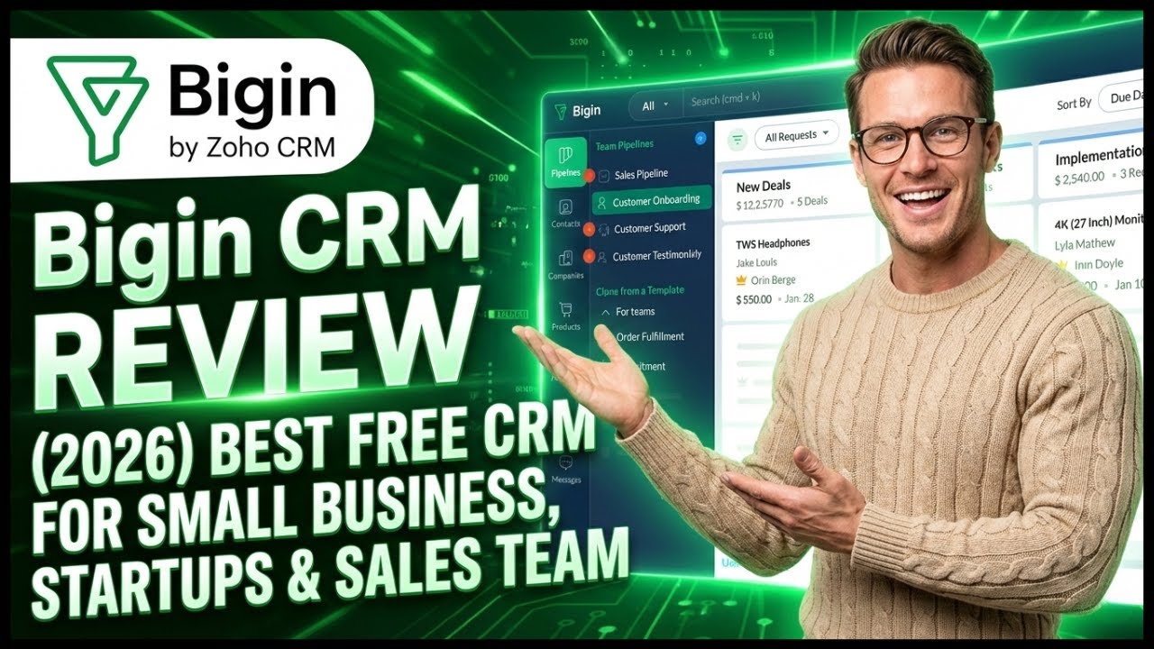 Bigin CRM REVIEW (2026) Best Free CRM For Small Business, Startups & Sales Team