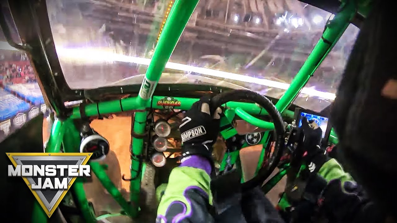 Grave Digger | Monster Jam Onboard | 2-Wheel Skills Challenge and Freestyle | Monster Jam