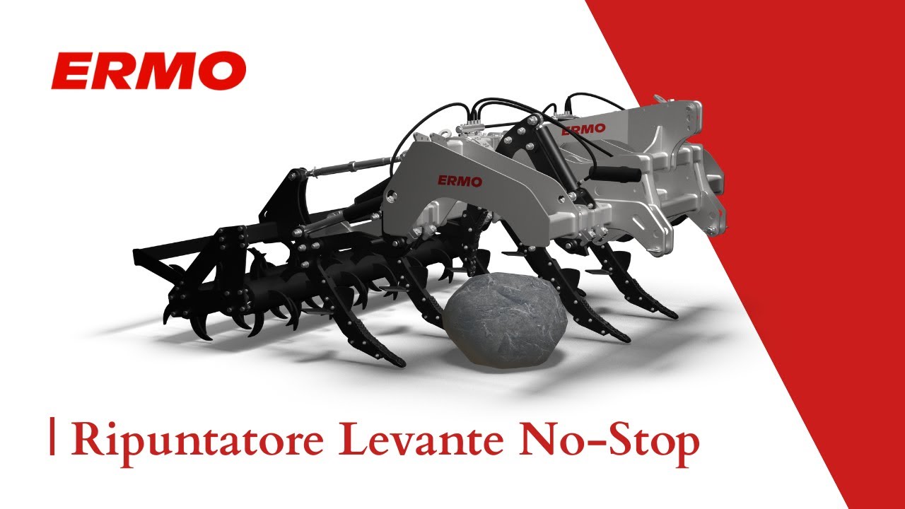 Ripuntatore ERMO Levante No-Stop in campo con trattore NH | ERMO aratri e macchine agricole