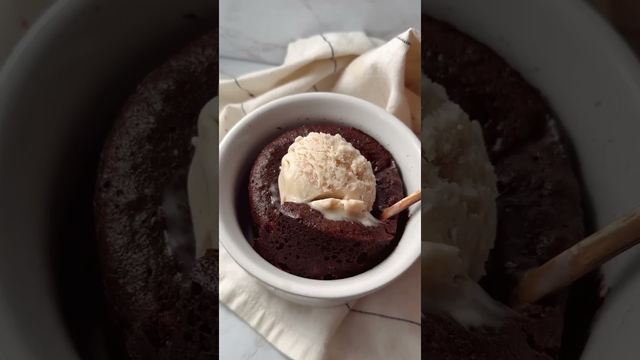 Gut-Healthy Chocolate Mug Cake #healthytreat #healthydessert #highprotein #healthysnacks