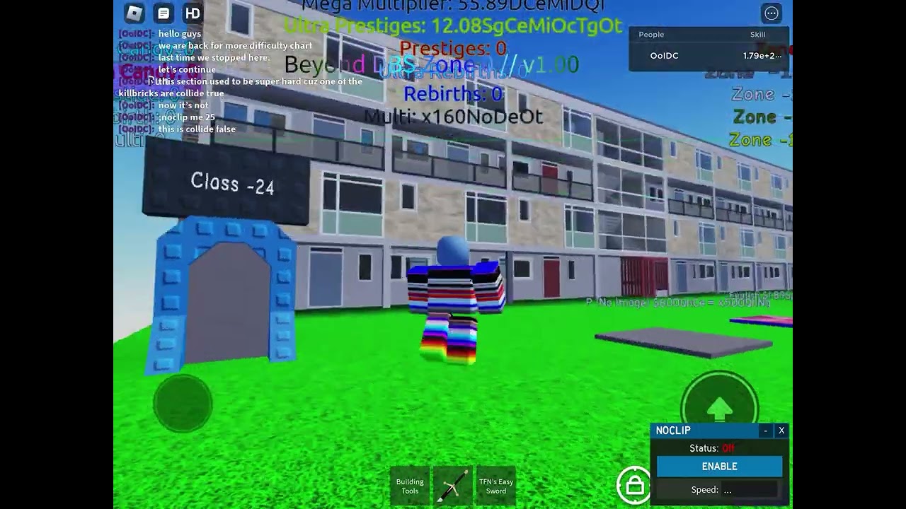 Beyond Difficulty Button Simulator Showcase Part 2 - Class -24 to Class -13
