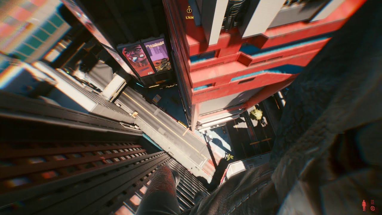 Cyberpunk 2077 EXTREME Parkour - Parkour Jumps, Runs, Epic Building Climbing