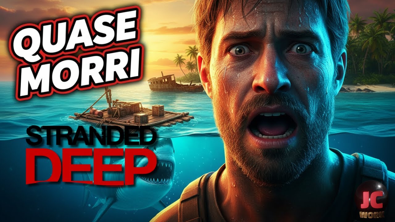 O TUBARÃO QUASE ME PEGOU! 🦈 Stranded Deep Ep. 2