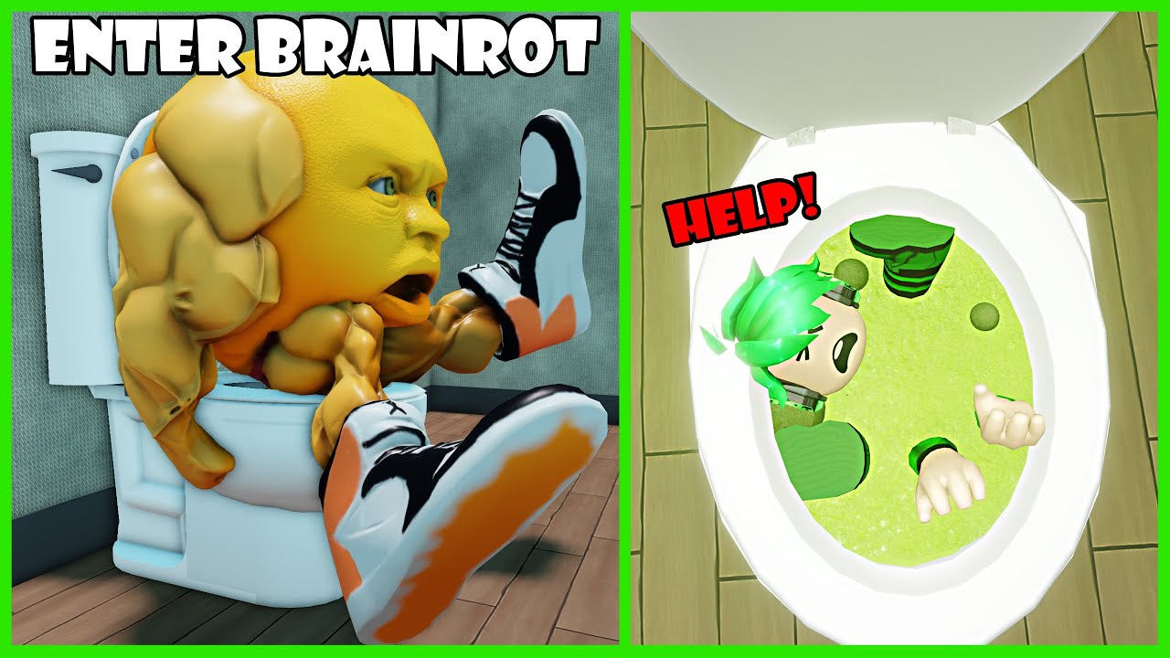 MENGERIKAN! Aku Nekat Masuk Ke Dalam Tubuh Brainrot Inilah Yang Terjadi 😨 - Roblox Enter Brainrot
