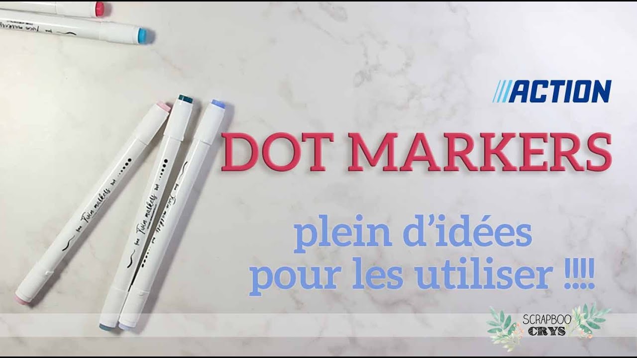 DOTS MARKERS de chez ACTION ! Que faire avec 🤔 ???