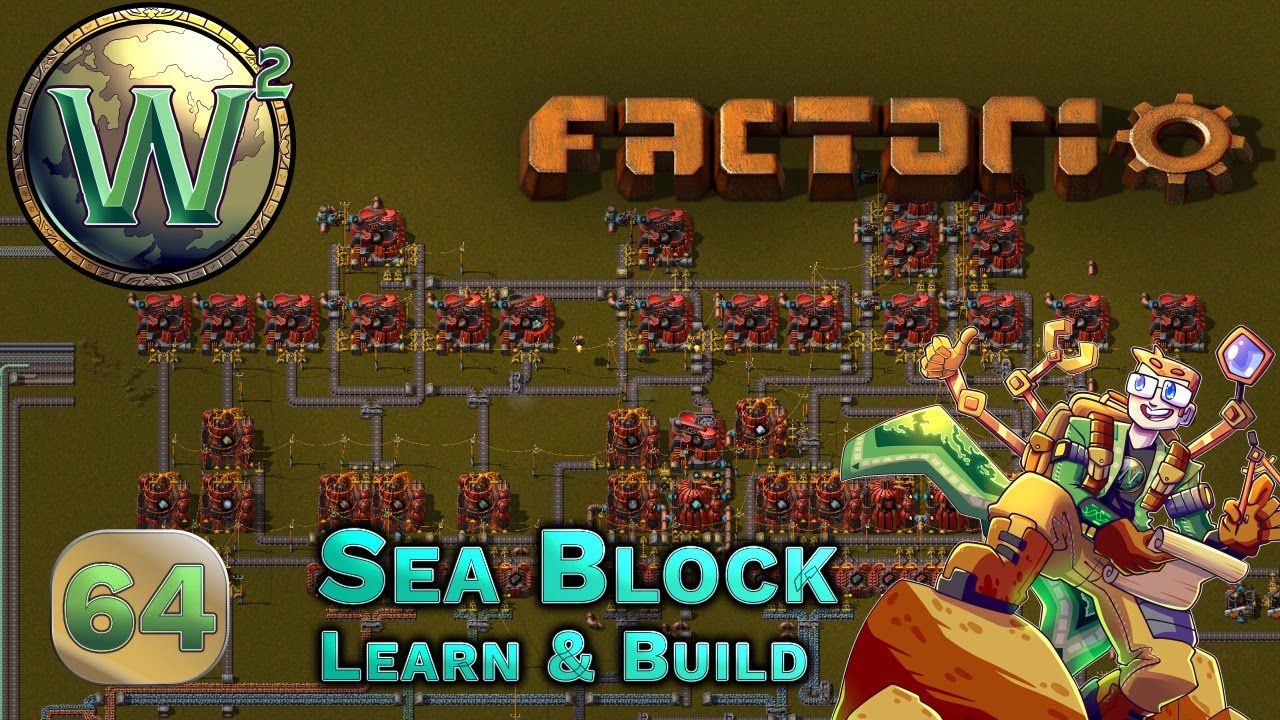 Factorio Sea Block Learn & Build - New Induction Melting - Let's Play - Episode 64