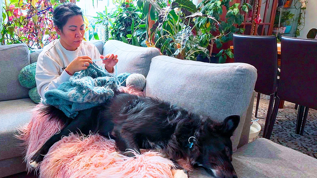 Cozy Life Under an Icelandic Glacier| Baking and Kniting from Icelandic Wool