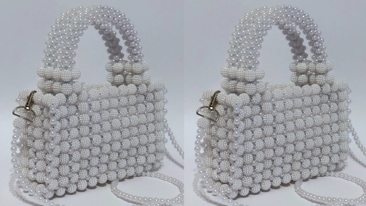 How to make this Trendy Berry Beaded Bag // Easy Steps