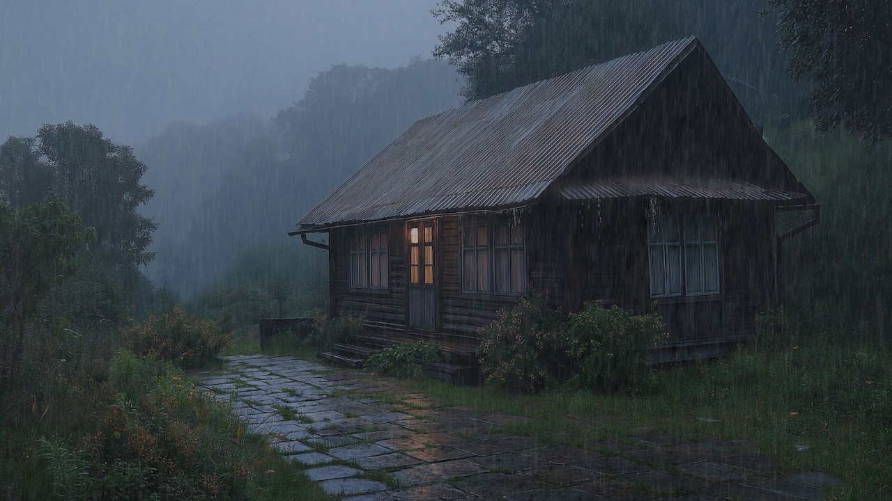Heavy Rain Sounds All Night | Deep Sleep and Relaxing Nature Ambience