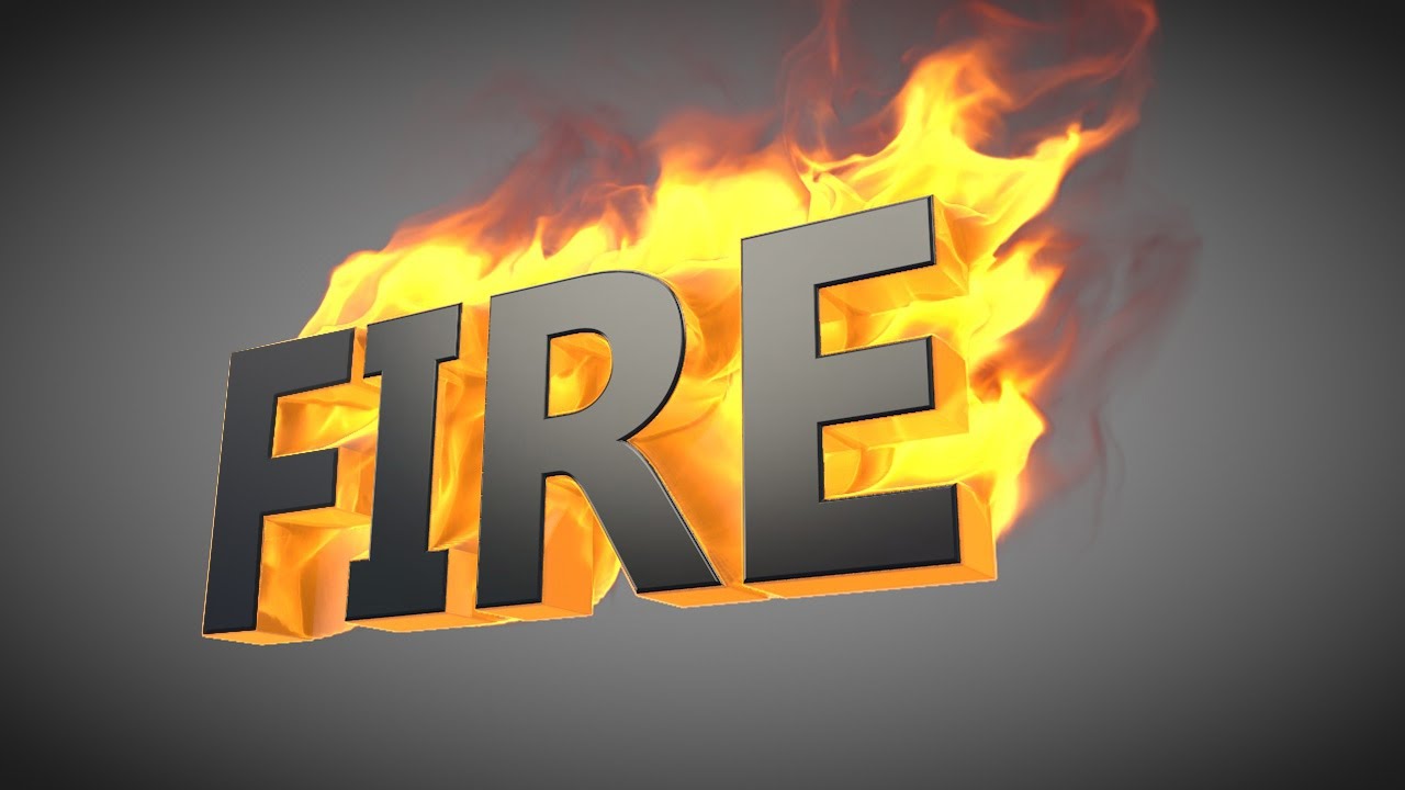 Cinema 4D Fire Text Tutorial - Turbulence FD