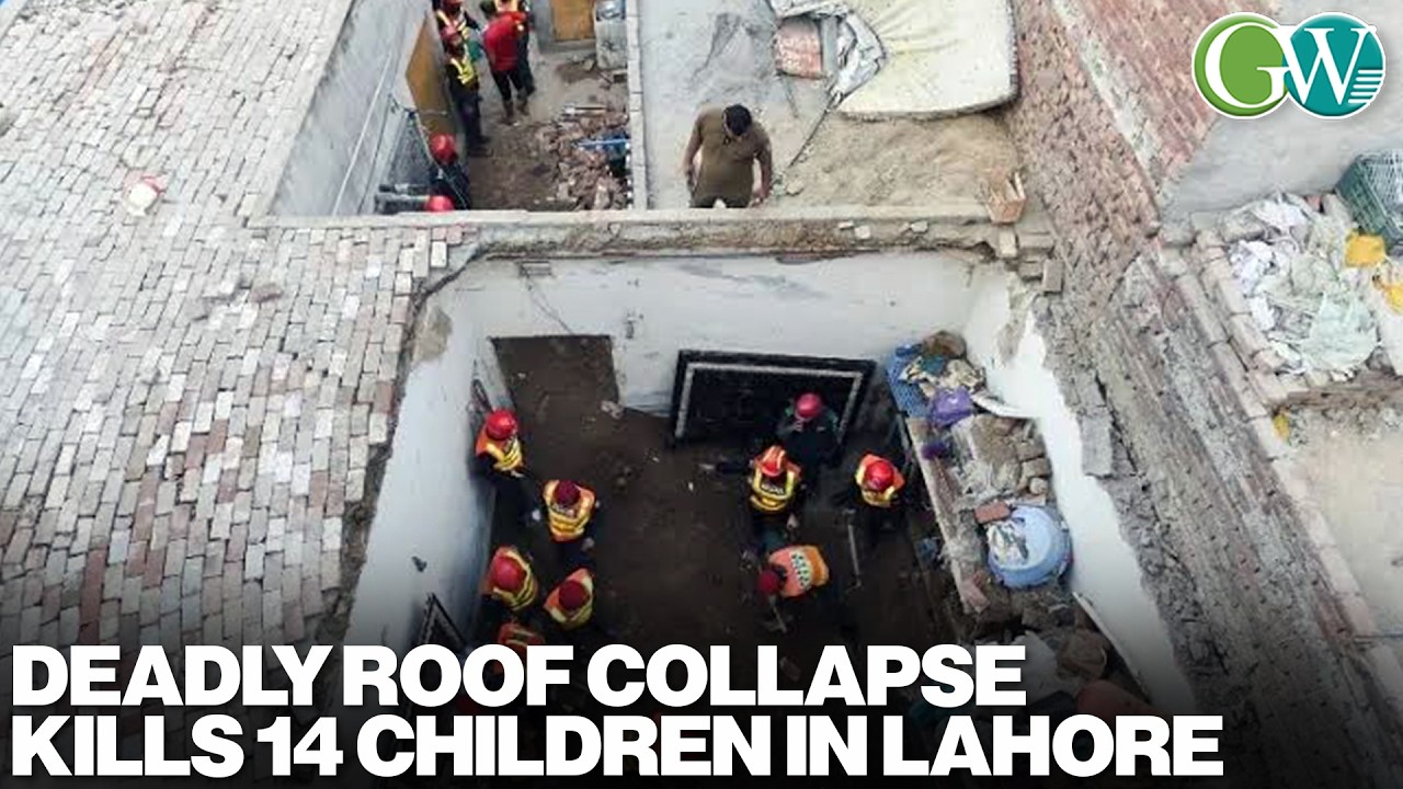 14 CHILDREN KILLED IN ROOF COLLAPSE AT TUITION CENTER IN LAHORE, PAKISTAN