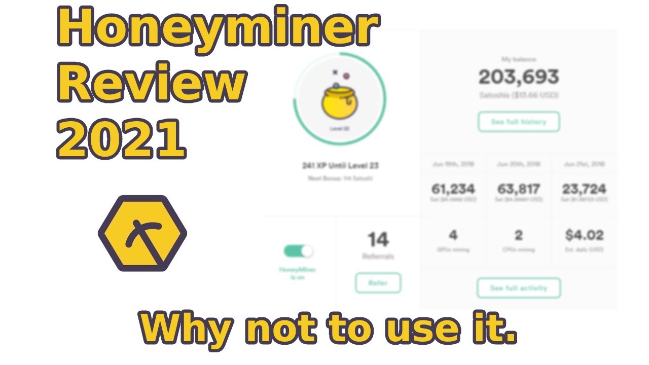 Honeyminer Review 2021 - Crypto Mining Platform&rsquo;s Two Major Issues