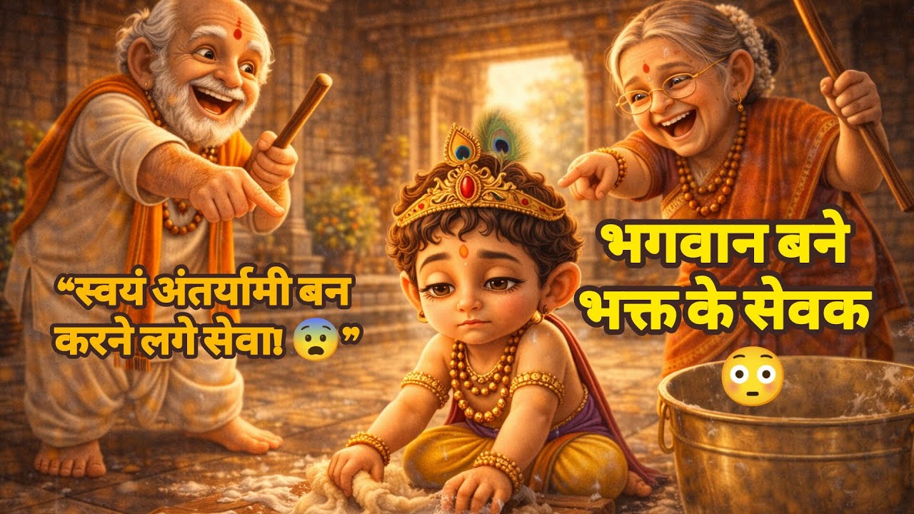 Bhakt Trilochan Katha - Krishna Leela - Pujya Shri Indresh Ji Maharaj #animation​ #radheradhe​