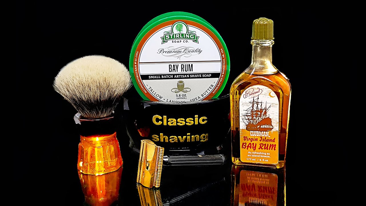Бритьё! Yaqi 26мм, Stirling Bay Rum, Shake Sharp, Clubman Bay Rum, Gillette Platinum