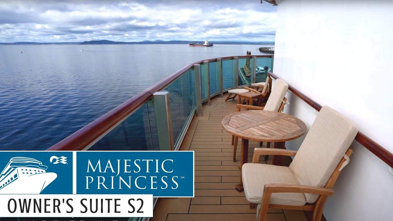 Каюта владельца S2 | Обзор и экскурсия по каюте Majestic Princess в формате 4K | Круизы Princess ...