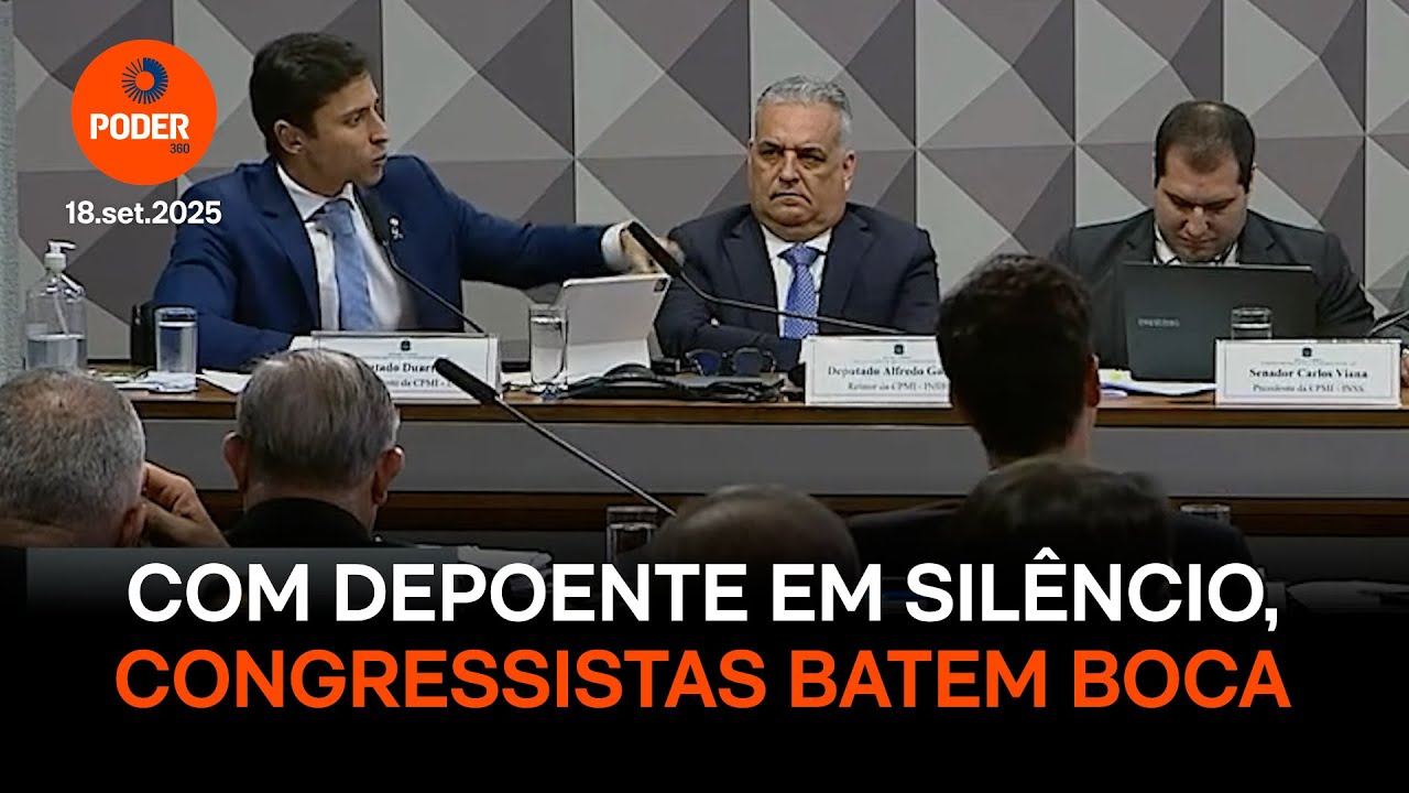Com depoente em silêncio, congressistas batem boca durante CPI do INSS