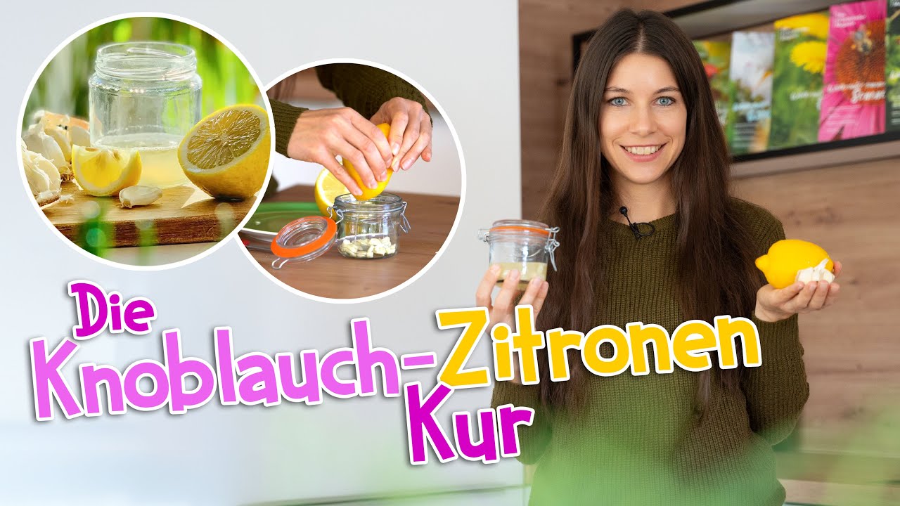 Knoblauch-Zitronen-Kur im Januar 🍋 Der perfekte Start für dein Immunsystem 🧄 #wildkräuter #januar