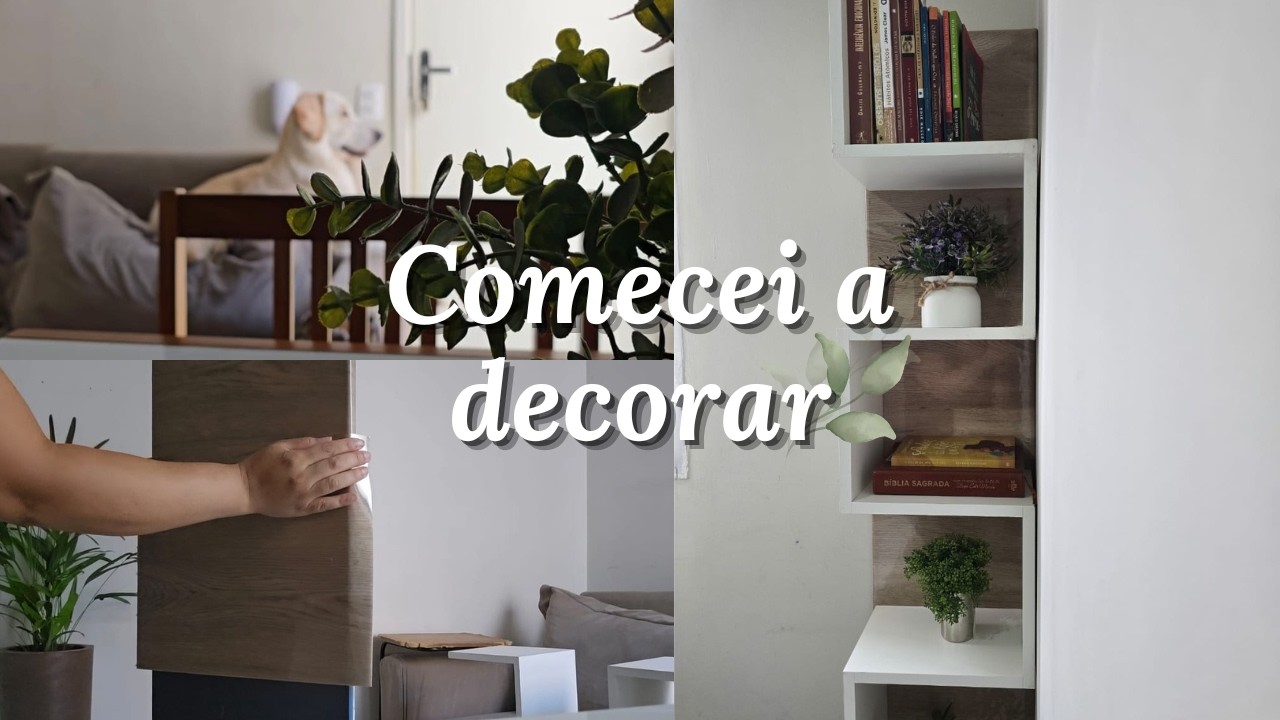 Comecei a decorar🌿 Dia de chuva e rotina real de dona de casa.