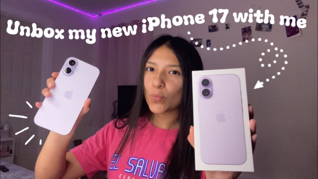 Unboxing my new iPhone 17!