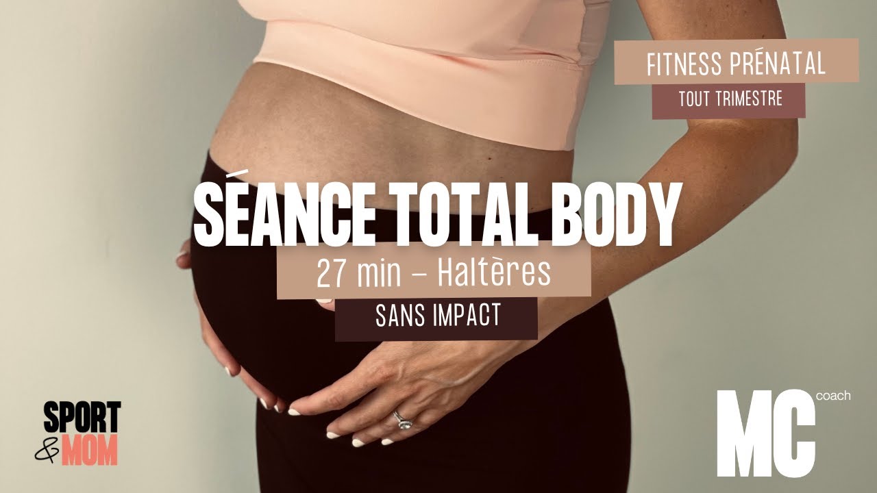 Fitness femme enceinte - Séance renforcement musculaire /cardio -