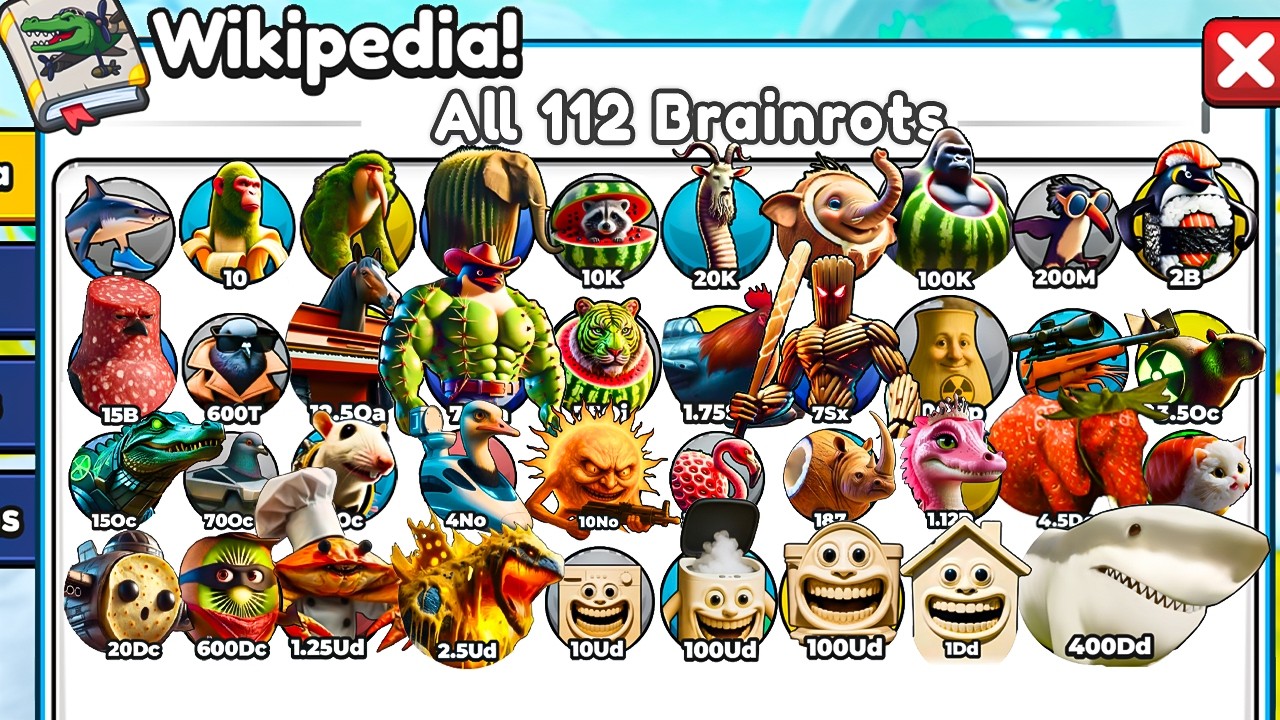 Unlocking ALL BRAINROTS In Brainrot Evolution Roblox!