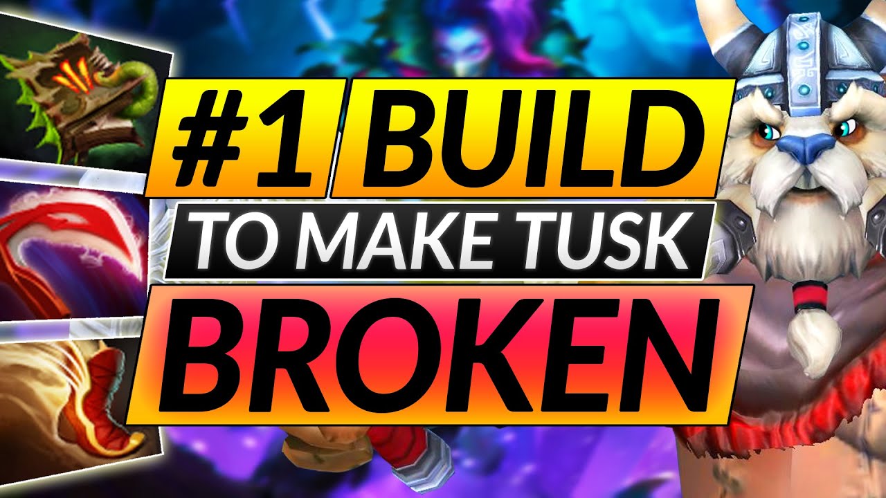 NEW BROKEN BUILD that is TAKING OVER Dota 2 - TUSK Item Tips and Tricks - Hero Guide