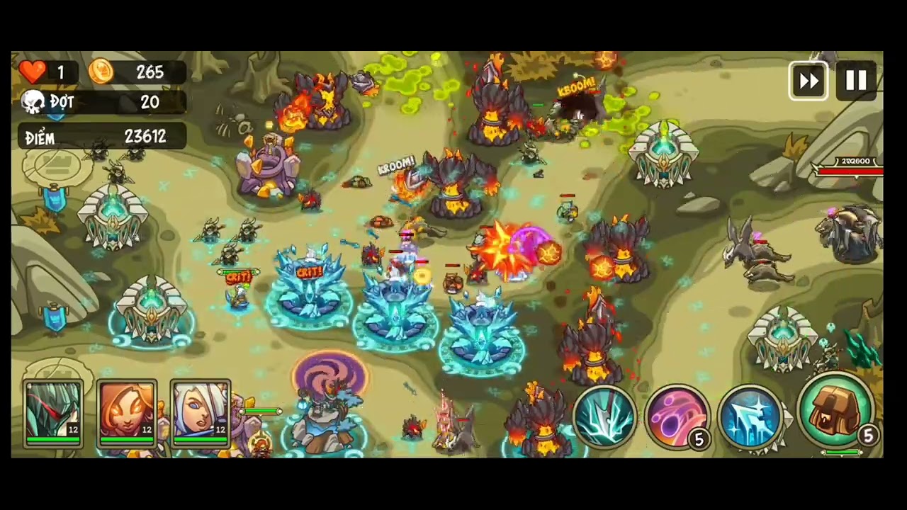 Empire warriors TD Map 9, Team Fed Miria Arryn, wave 180, clip full wave 1-180