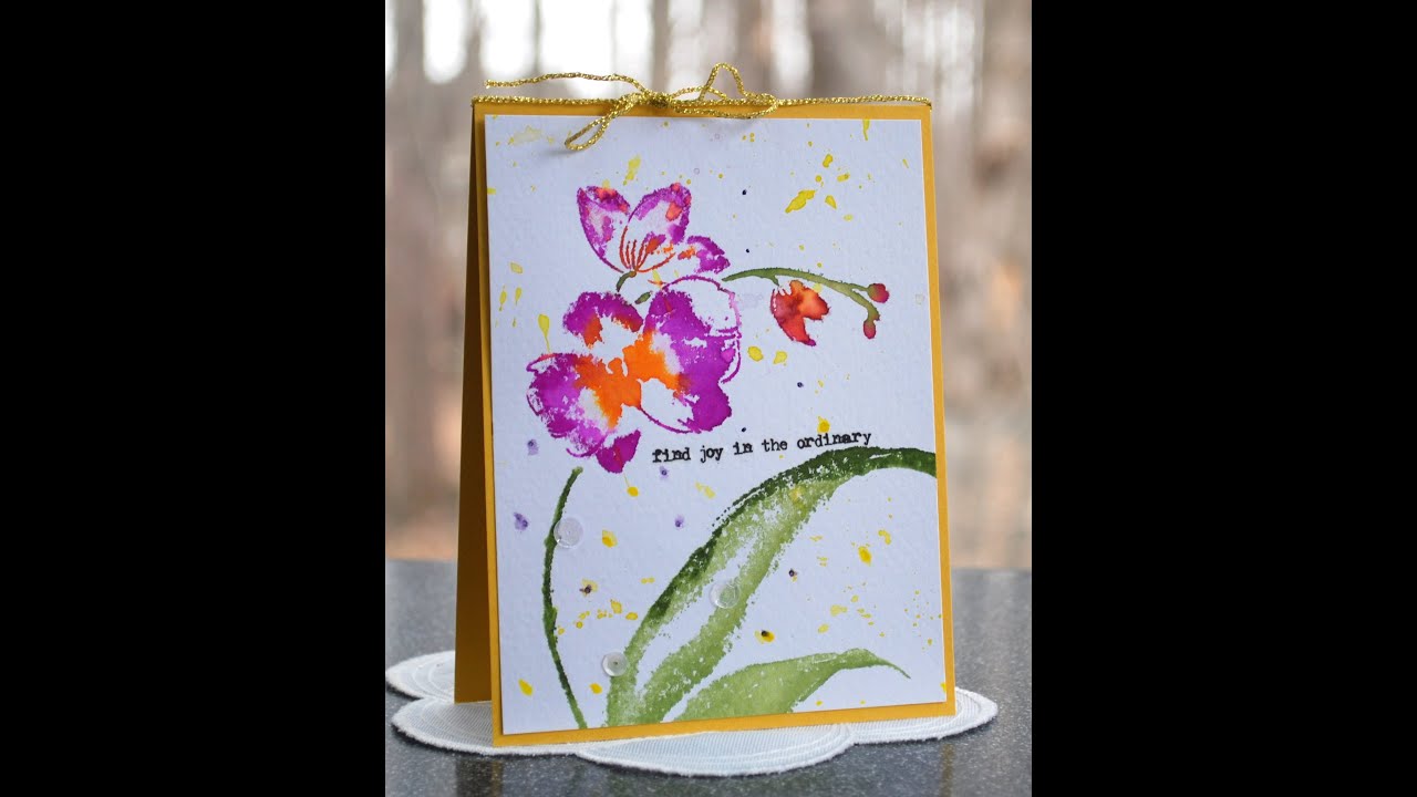 Stamping with Watercolor Markers (with MISTI)