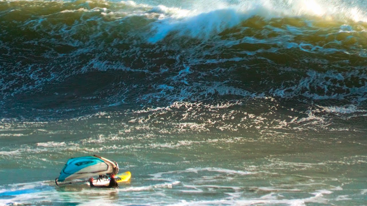 Dave Windsurfing Like There Is No Tomorrow - Santa Cruz Big Day