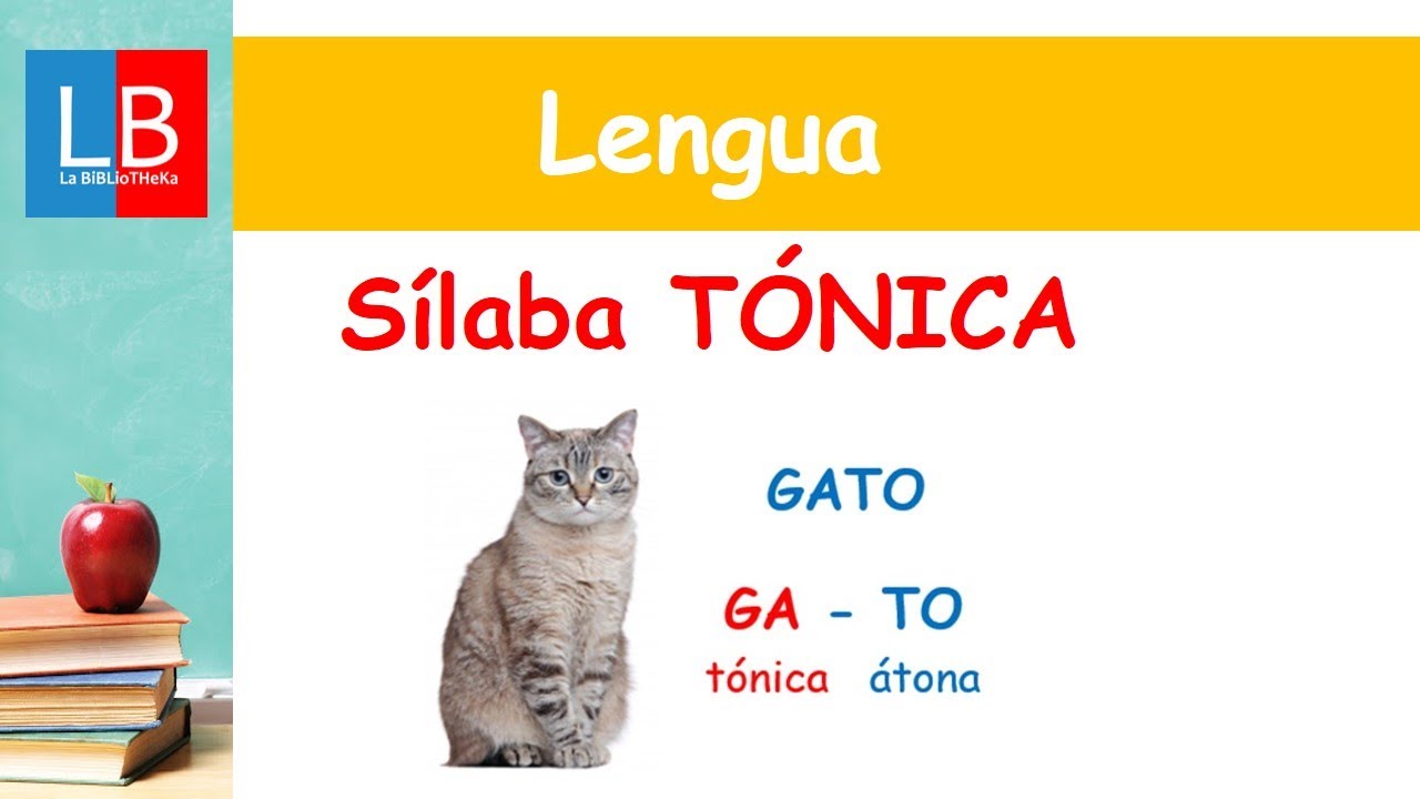 Sílaba TÓNICA para niños ✔👩‍🏫 PRIMARIA