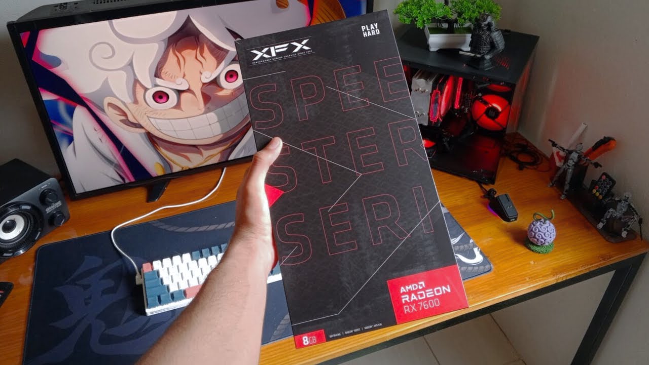 finalmente COMPREI a minha PRIMEIRA placa de vídeo! (Radeon Rx 7600) + unboxing