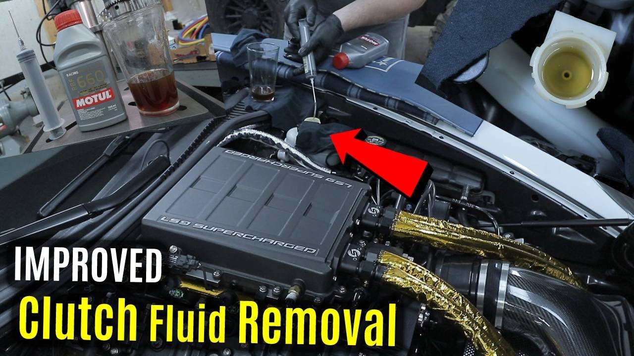 UPDATED C6 Corvette Clutch Master Cylinder Fluid REMOVAL | New IMPROVED Ranger Method | Manual Trans